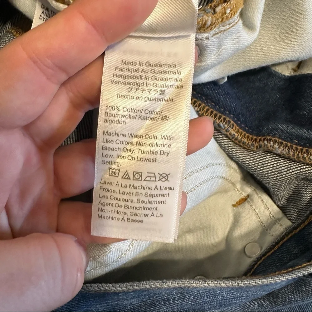 J. Crew Slouchy Boyfriend Jean in Barn Wash Distressed Denim Size 26